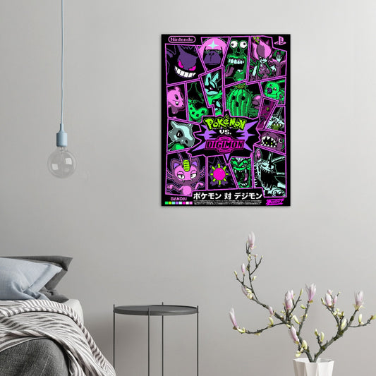 Pokemon Vs. Digimon Poster 60x80cm / 24x32"