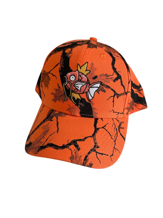 Magikarp Orange Hunting Camo Hat