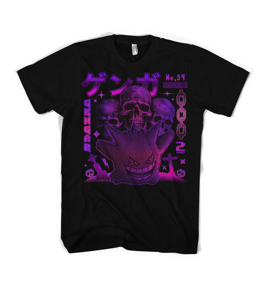 Gengar Graveyard Pixel Unisex T-Shirt