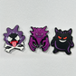 Ghost Gang Croc Charms – 3-Pack (Gastly, Haunter, Gengar Inspired)